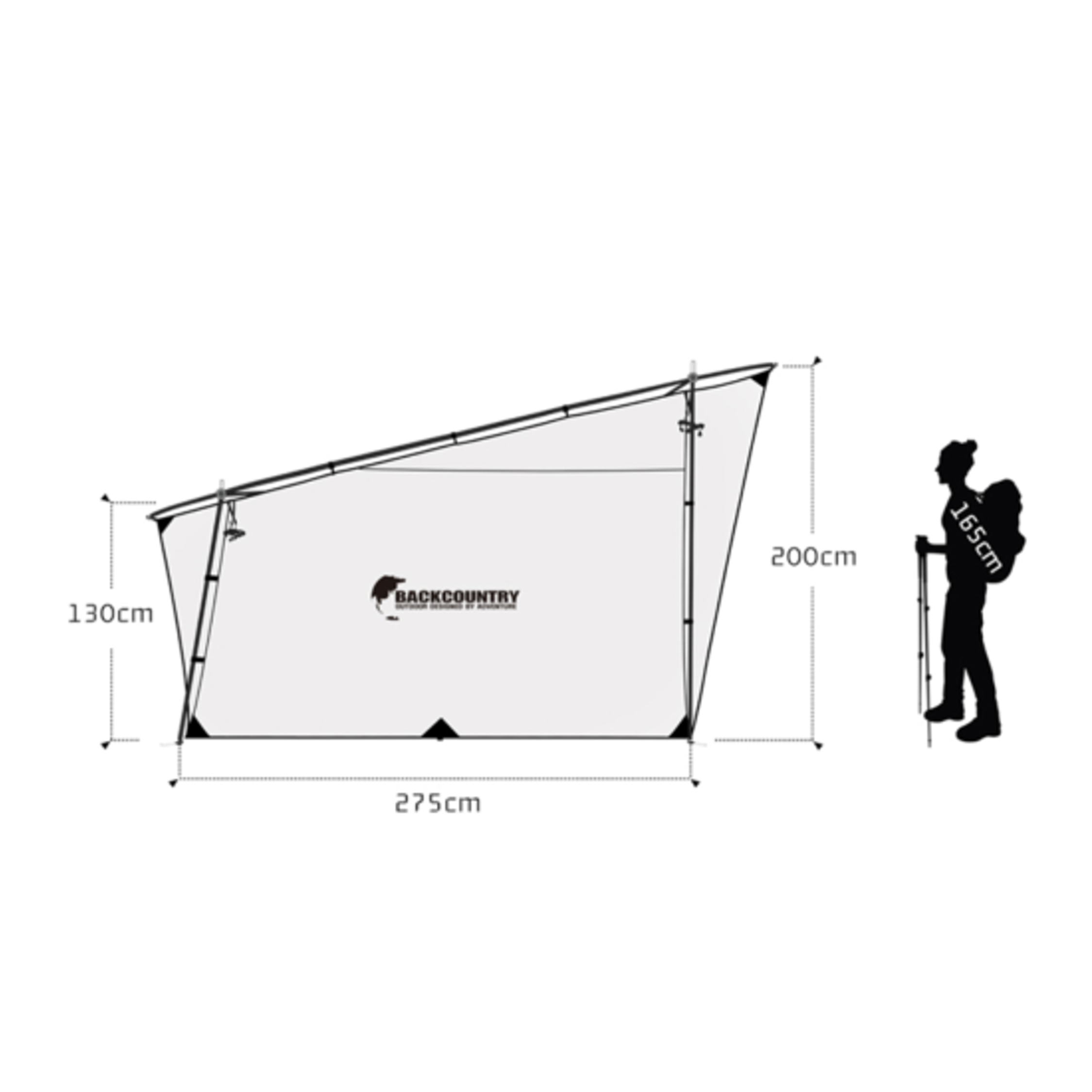 BACKCOUNTRY｜EASY SHELTER（DAC EASY POLE付）イージーシェルター